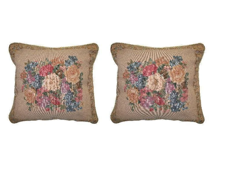 Back Support Pillows for Office ChairsDaDa Bedding Set of Two Breath of Spring Throw Pillow Covers w/ Inserts - 2-PCS - 18"