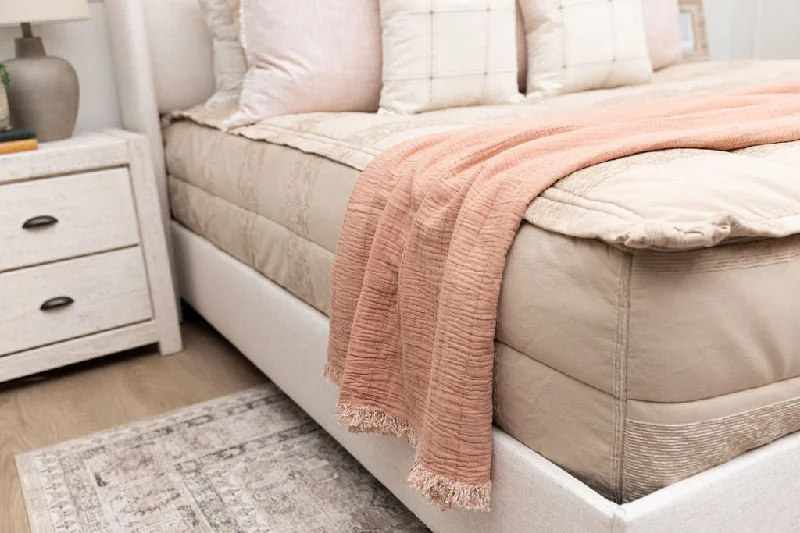 Queen - size blankets for standard - sized bedsMollie Luxe Throw