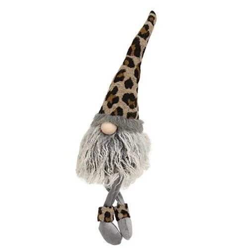 Bed skirts with a damask pattern for an elegant lookLeopard Print Dangle Leg Gnome