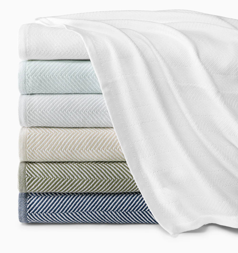 Fleece blankets for a cozy and plush textureCamilo Herringbone Cotton Blanket