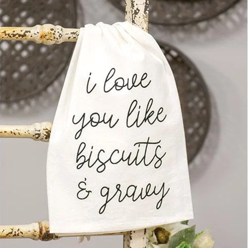 Queen - size bed skirts with ruffled edgesI Love You LIke Biscuits & Gravy Dish Towel Queen - size bed skirts with ruffled edgesI Love You LIke Biscuits & Gravy Dish Towel