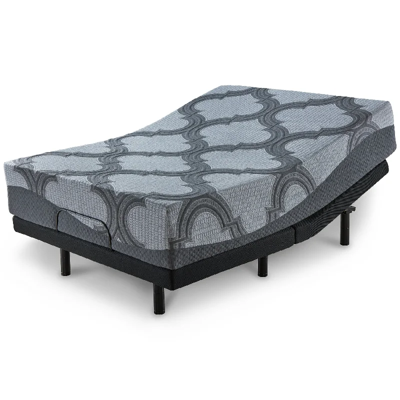 Gel - infused memory foam mattresses for cooler sleep12 Inch Ashley Hybrid Mattress with Adjustable Base