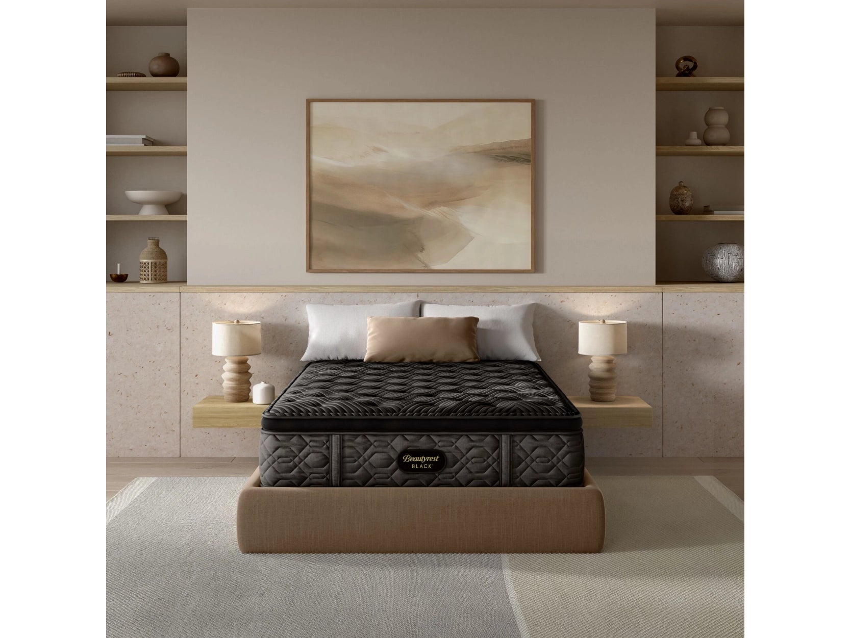 Polyester - foam mattresses for budget - friendly optionsBeautyrest Black Series One Plush Pillow Top California King Mattress