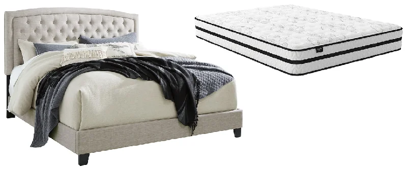 Organic cotton mattresses for a chemical - free sleep surfaceJerary Queen Upholstered Bed with Mattress Organic cotton mattresses for a chemical - free sleep surfaceJerary Queen Upholstered Bed with Mattress