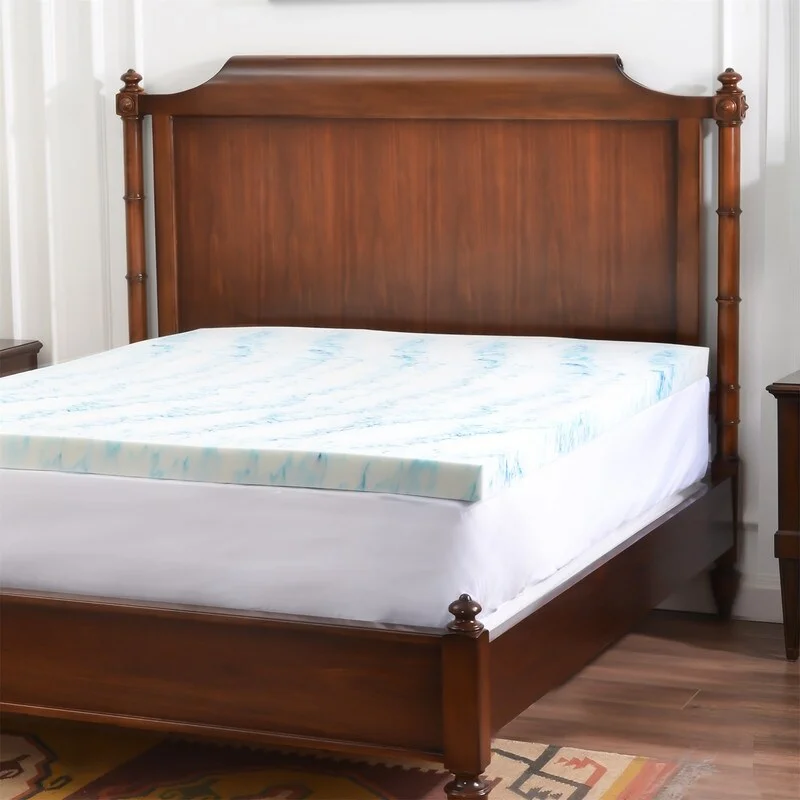 Polyester - foam mattresses for budget - friendly options3" Gel and Aloe Infused Memory Foam Mattress Topper, King