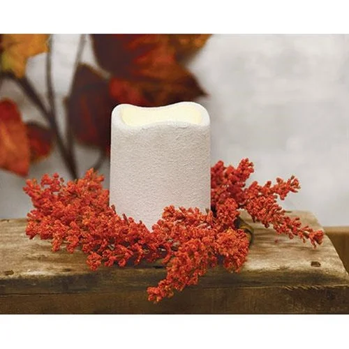 Bed skirts with a multi - colored patternOrange Sallowthorn Candle Ring