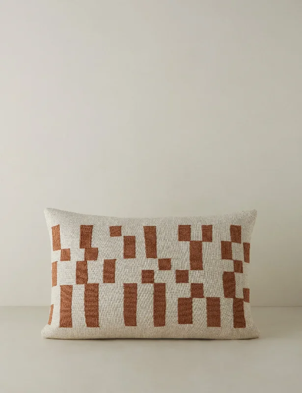 Decorative Pillows for Living Room MakeoverMosaic Embroidered Pillow by Élan Byrd