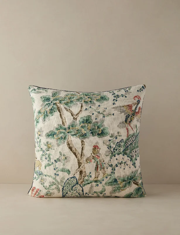Square Pillows for Modern Home DecorKelmescott Linen Pillow by Scalamandre