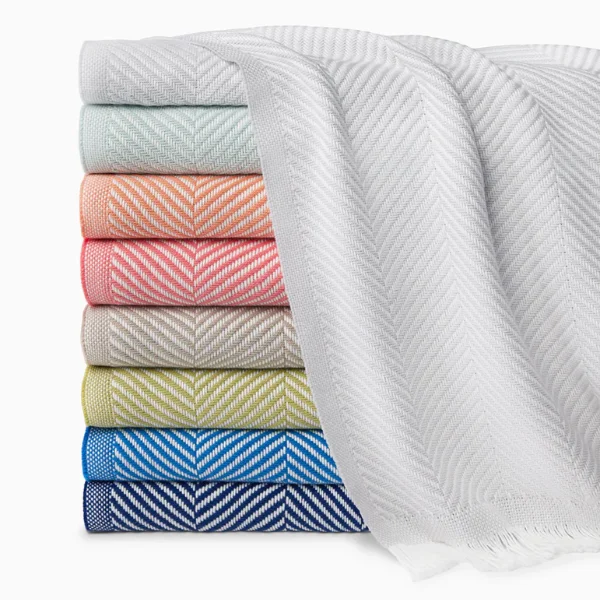 Recycled polyester blankets for an eco - conscious optionCosta Cotton Herringbone Throw