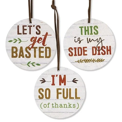 Linen bed skirts for a natural and rustic feel3/Set Let's Get Basted Wine Tags