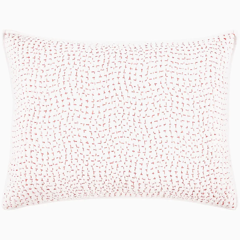 Decorative Pillows for Living Room MakeoverOrganic Hand Stitched Lotus Sham