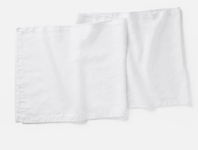 Back Support Pillows for Office ChairsOlivos Embroidered Organic Linen Runner