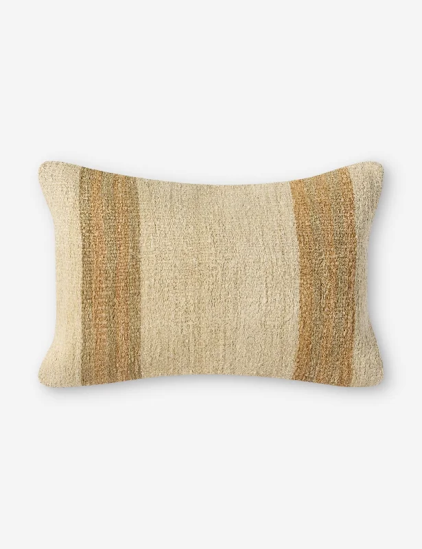 Velvet Pillows for a Touch of EleganceVintage Lumbar Pillow No. 128, 14" x 20"