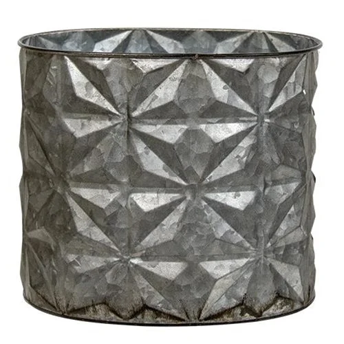 Bed skirts in bold colors for a statement - making lookDiamond Cut Tin Oval Bucket