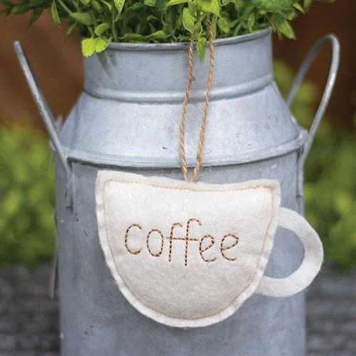 Bed skirts with a unicorn - themed print for kids' bedsFelt Stitched Coffee Cup Ornament Bed skirts with a unicorn - themed print for kids' bedsFelt Stitched Coffee Cup Ornament