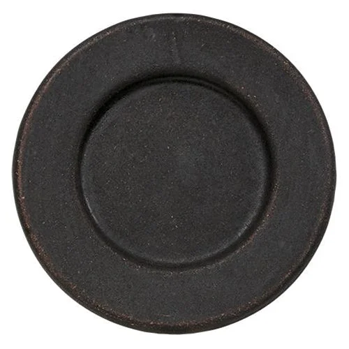 Bed skirts with a beach - themed print8-1/2" Black Plate w/ Rim