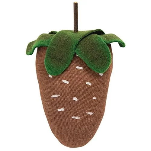 Bed skirts with a multi - colored patternPrimitive Painted Stuffed Strawberry 5.25"