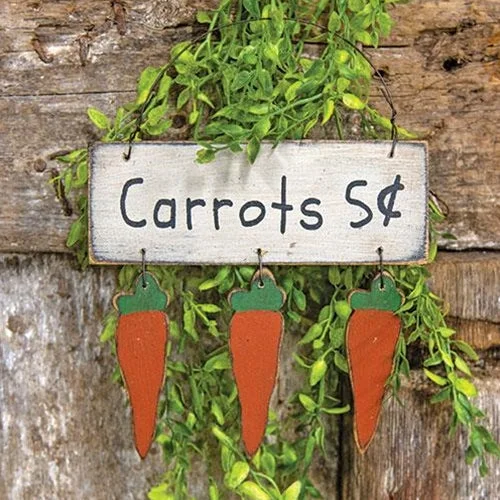 Twin - size bed skirts for a single bedDistressed Wooden "Carrots" Hanger