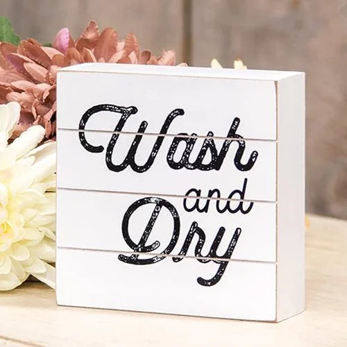 Queen - size bed skirts with ruffled edgesWash and Dry Shiplap Box Sign