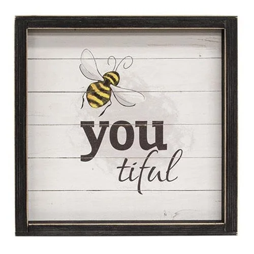 Bed skirts with a mermaid - themed printBee You Tiful Framed Print
