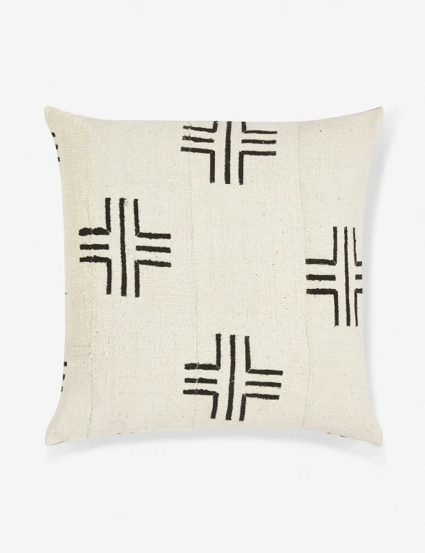 Round Pillows for Boho-Style InteriorsSasha Mudcloth Pillow