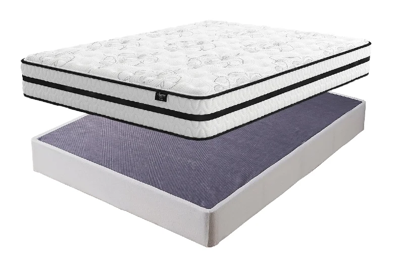 Gel - infused memory foam mattresses for cooler sleepChime 10 Inch Hybrid Mattress with Foundation