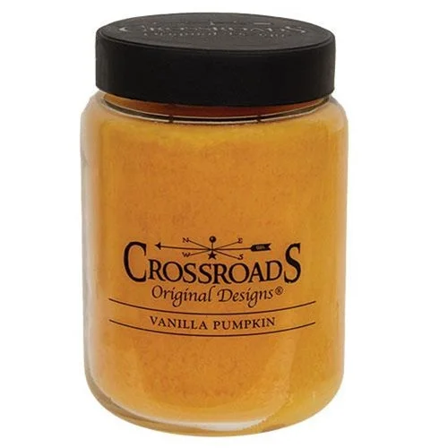 Floral - printed bed skirts for a feminine touchVanilla Pumpkin 26oz Jar Candle