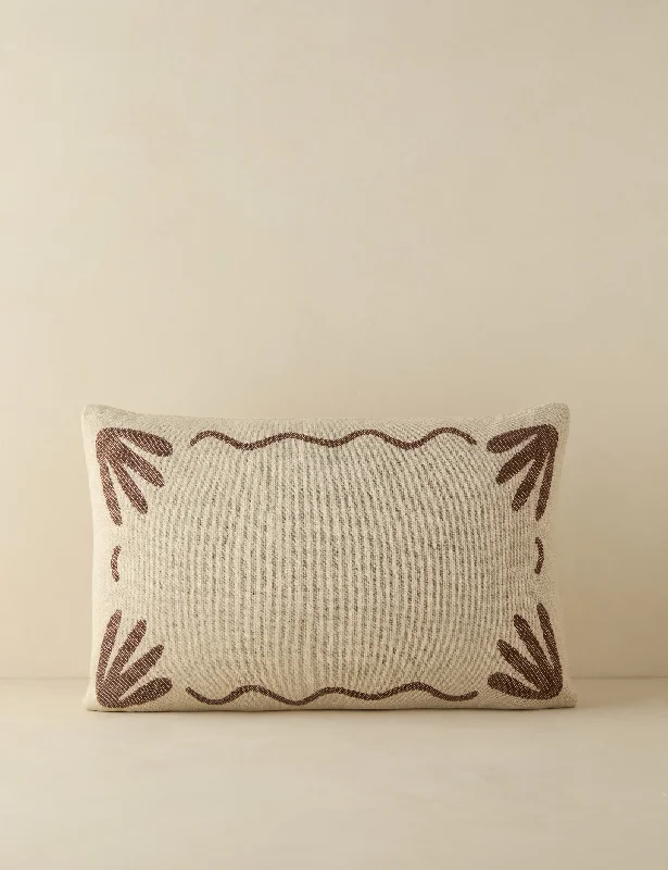 Square Pillows for Modern Home DecorLovett Indoor / Outdoor Pillow by Sarah Sherman Samuel