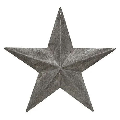 Bed skirts with a vintage - inspired patternGalvanized Barn Star 8"