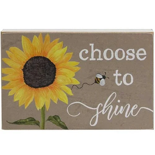 Bed skirts with a lace trim for a romantic touchChoose to Shine Sunflower Block