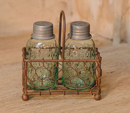 Bed skirts with a beach - themed printChicken Wire Caddy W/Shakers