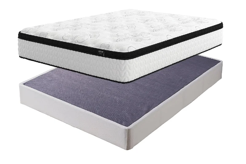 Memory foam mattresses for pressure relief and contouringChime 12 Inch Hybrid Mattress with Foundation