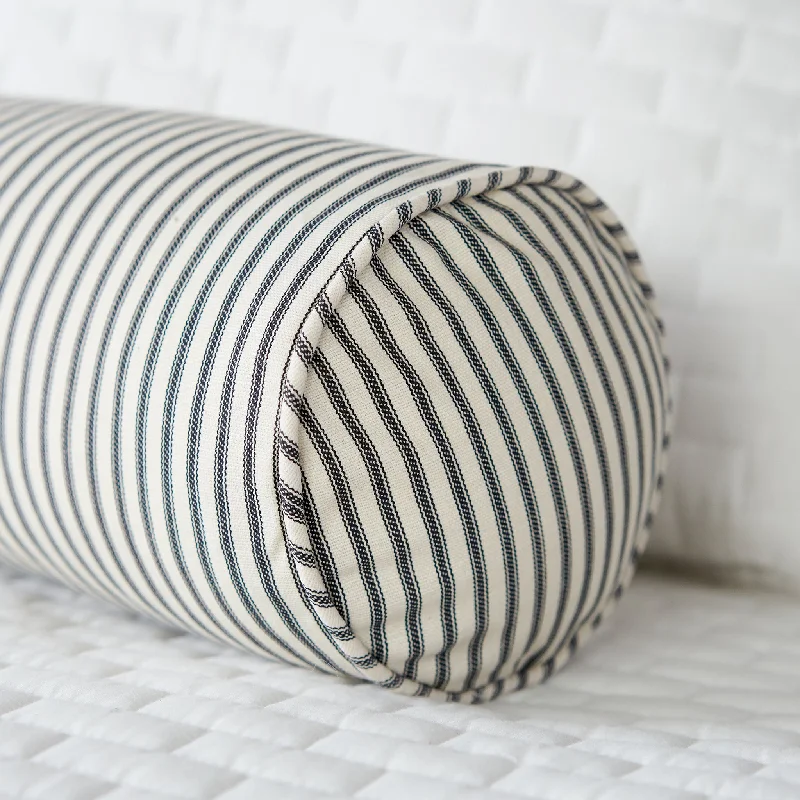 Bolster Pillows for Sofa DecorationBlack Ticking Stripe Bolster Pillow