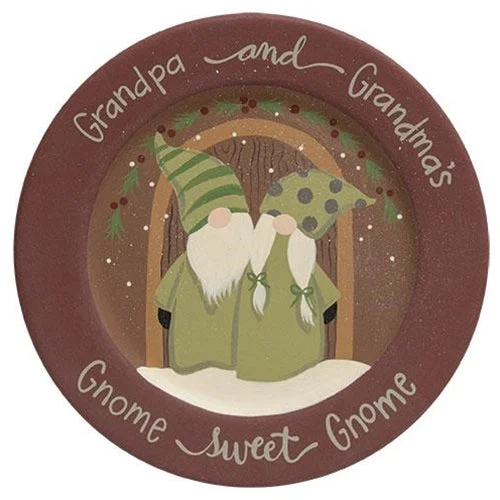Bed skirts with a country - style patternGnome Sweet Gnome Plate