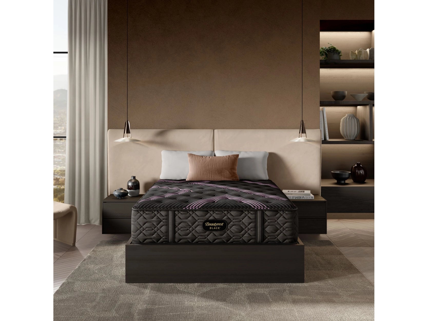 Hybrid mattresses combining foam and innerspring technologyBeautyrest Black Series Two Plush California King Mattress