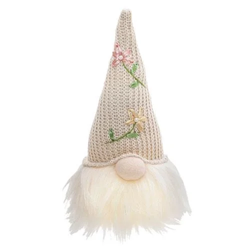 Bed skirts with a geometric cut - out designLight Up Sitting Spring Gnome