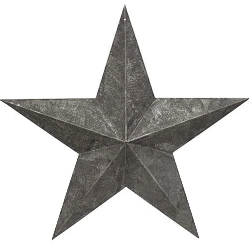 Bed skirts with a eco - friendly materialGalvanized Metal Barn Star 18"
