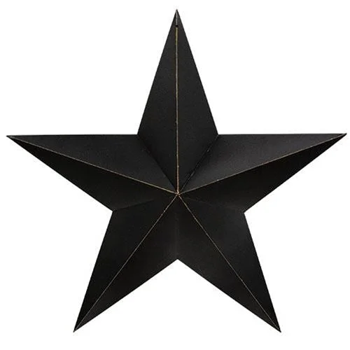 Bed skirts in neutral colors for easy pairingAntique Black Barn Star 24"