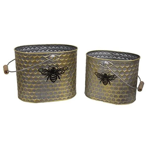 Bed skirts with a tropical print for a vacation - inspired feel2/Set Metal Oval Honeycomb Bee Buckets w/Handles Bed skirts with a tropical print for a vacation - inspired feel2/Set Metal Oval Honeycomb Bee Buckets w/Handles