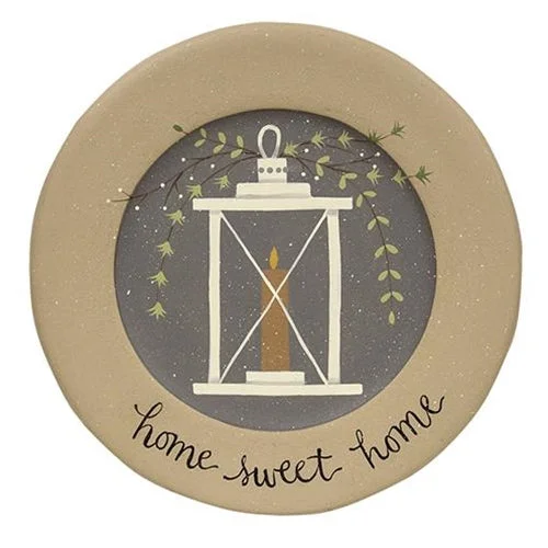 Bed skirts with a ruffled tiered designHome Sweet Home Lantern Plate