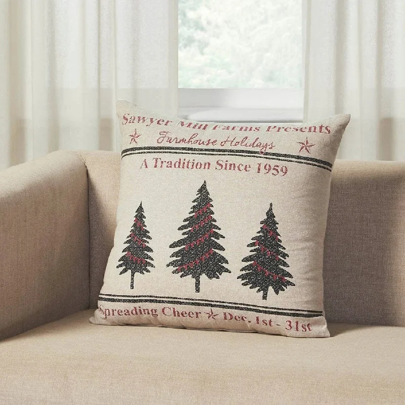 Hypoallergenic Pillows for Allergy SufferersSawyer Mill Holiday Tree Pillow