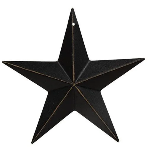 Bed skirts with a shabby - chic styleAntique Black Barn Star 5.5"