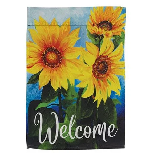 Twin - size bed skirts for a single bedSunflowers Welcome Garden Flag
