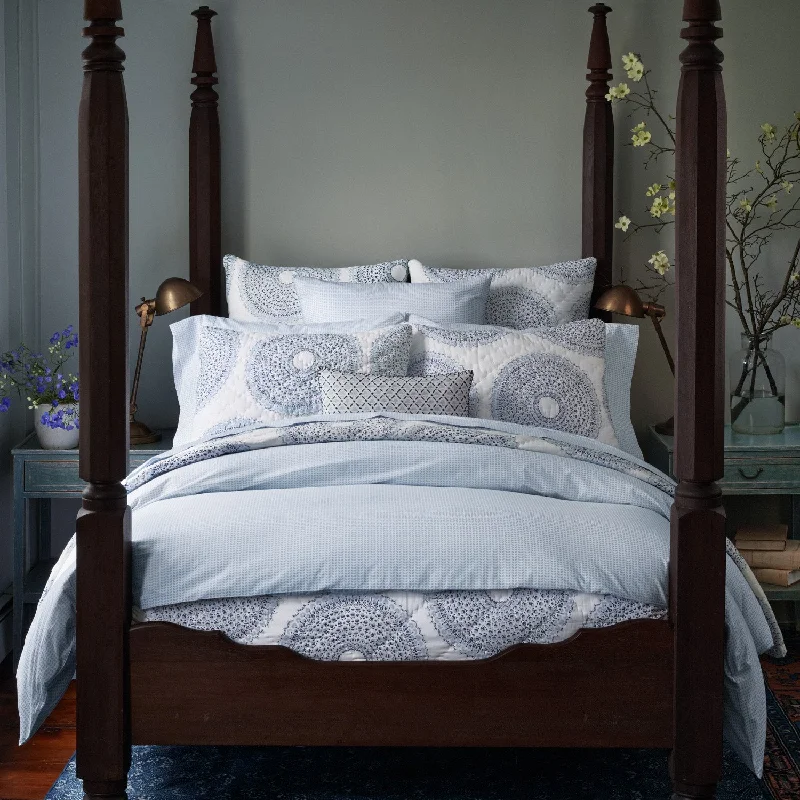 Bolster Pillows for Sofa DecorationCinde Light Indigo Organic Duvet