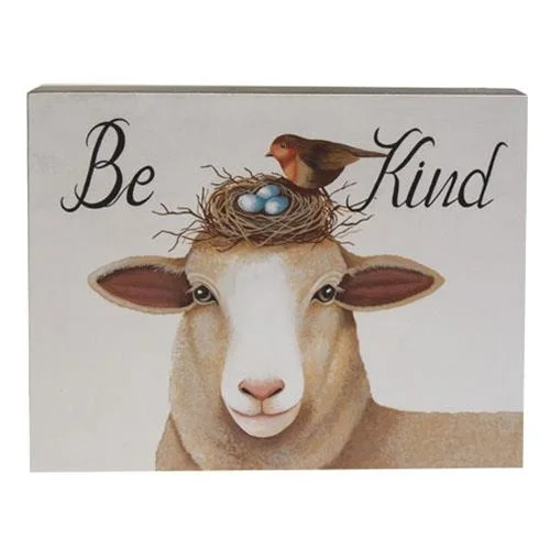 Bed skirts with a wrinkle - resistant fabricBe Kind Box Sign