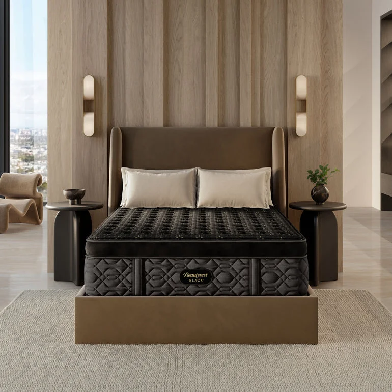 Gel - infused memory foam mattresses for cooler sleepBeautyrest Black Series Four Firm Summit Pillow Top Firm PT Queen