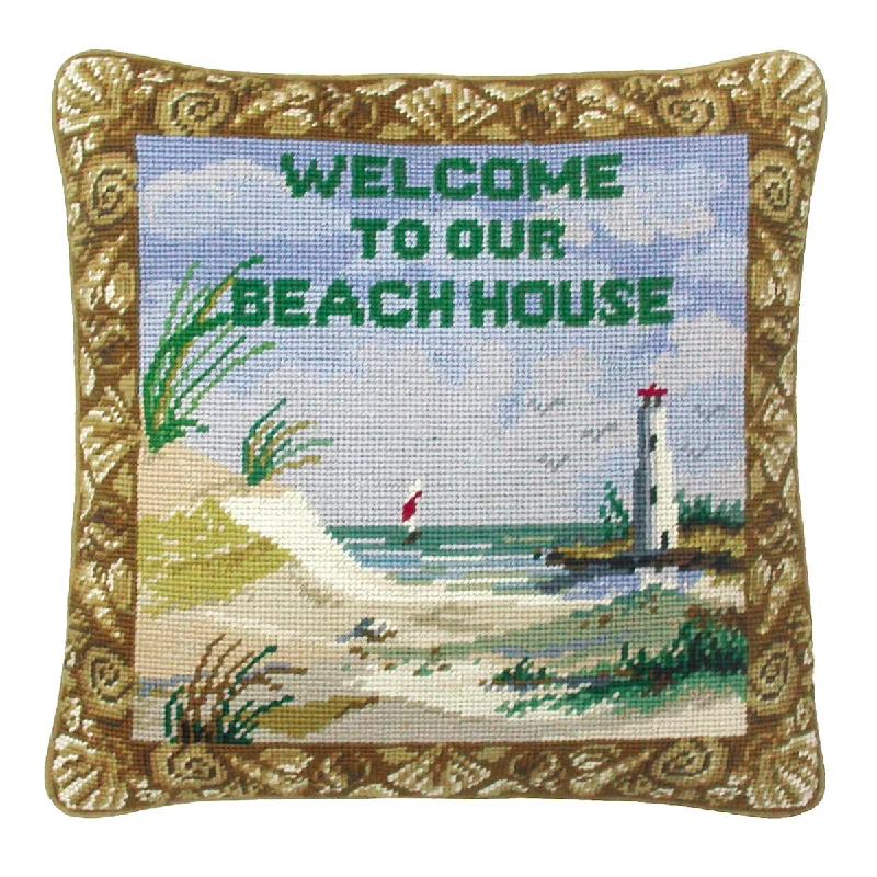 Kids Pillows with Fun DesignsWelcome To Our Beach House Pillow