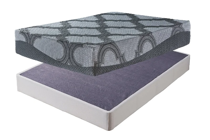 Wool - filled mattresses for natural insulation and moisture - wicking12 Inch Ashley Hybrid Mattress with Foundation