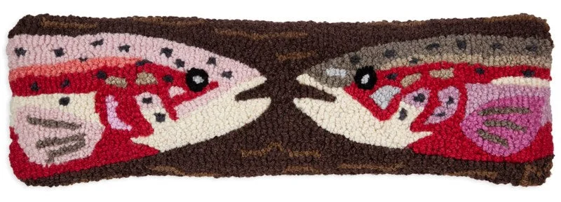 Soft and Fluffy Pillows for Bedroom ComfortFish Pair Throw Pillow Red and Brown