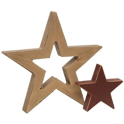 Bed skirts with a eco - friendly material2/Set Burgundy & Mustard Cutout Stars
